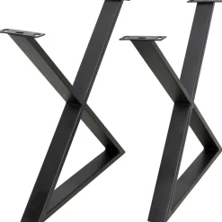 KARE Design Structure Tavola Cross Noir (2/Set) Best