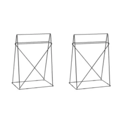 KARE Design Structure-Table Polar (Paire) Noir 31X49Cm Clearance