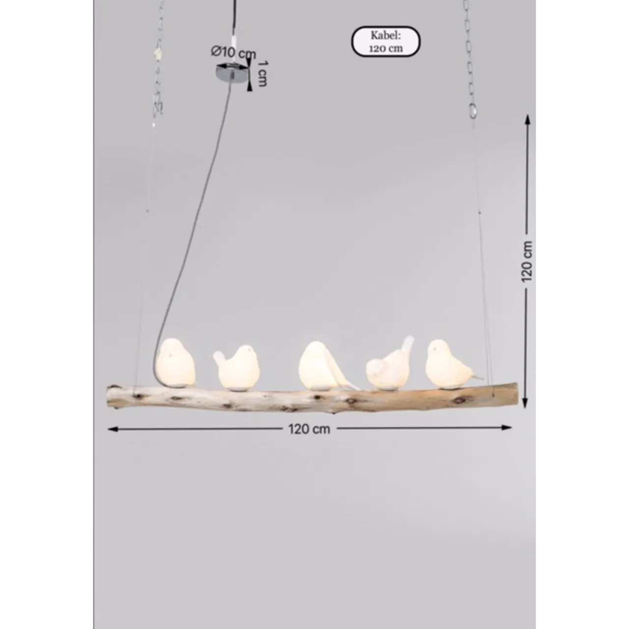 KARE Design Suspension Animal Dining Birds 120Cm New