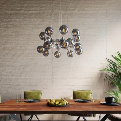KARE Design Suspension Atomic Balls Argente O74Cm Sale