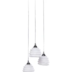 KARE Design Suspension Ruffle Blanc O 37Cm