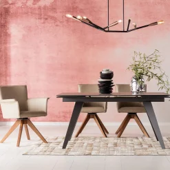 KARE Design Table A Rallonges Amsterdam Fonce 160/40+40)X90Cm Hot