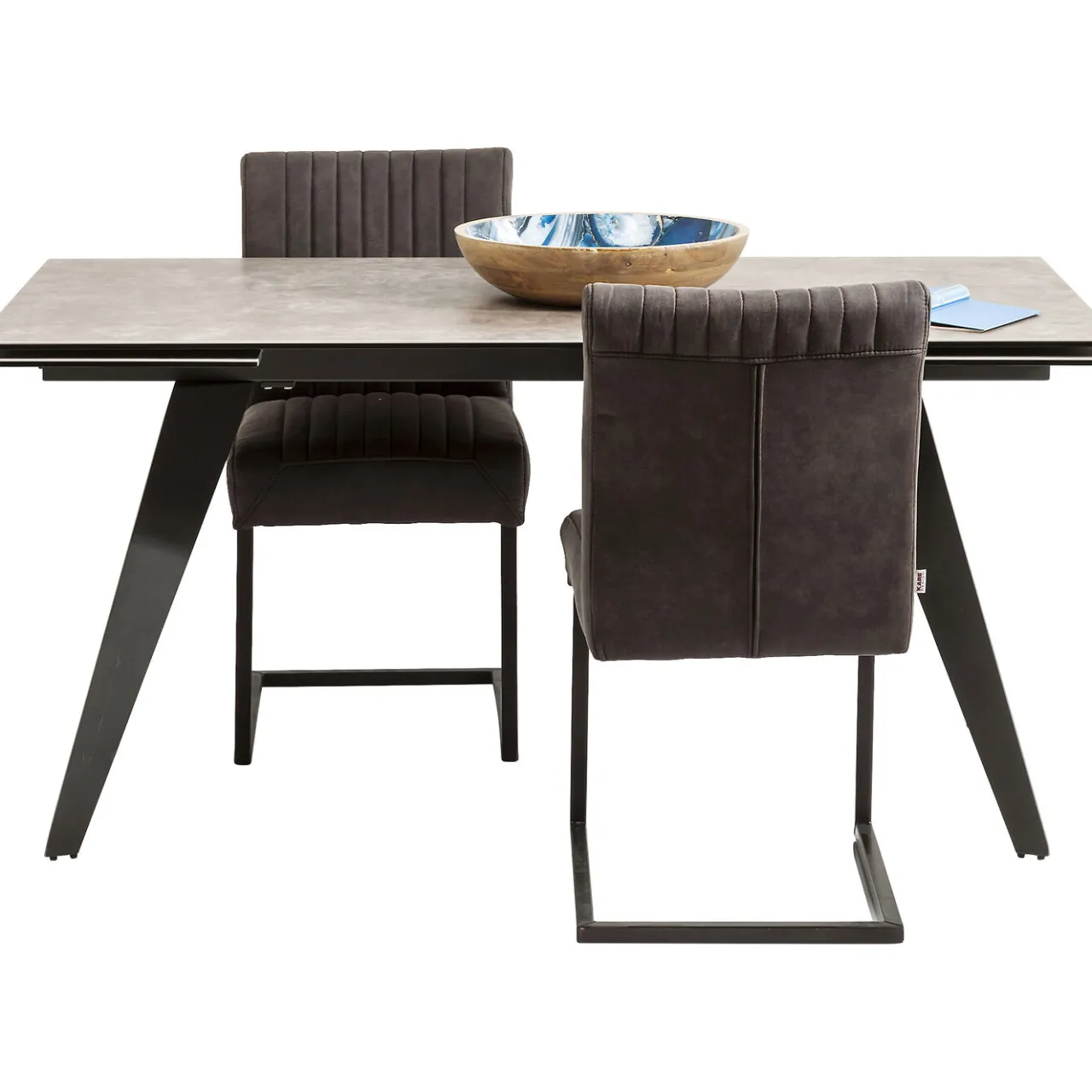 KARE Design Table A Rallonges Amsterdam Fonce 160/40+40)X90Cm Hot