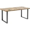 KARE Design Table Abstract Acier Brut 180X90 Hot