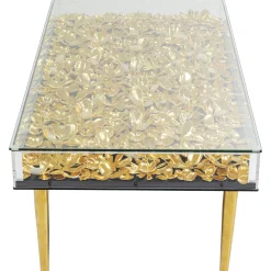 KARE Design Table Basse Gold Flowers 120X60 Outlet