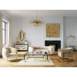 KARE Design Table Basse Gold Rush 120X120 Outlet