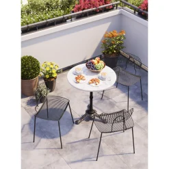 KARE Design Table Bistrot Kaffeehaus Blanc O 60 Best