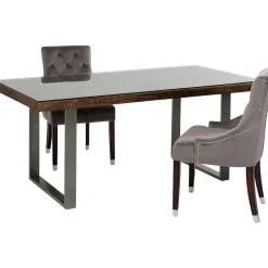 KARE Design Table Conley Acier Brut 180X90 Hot
