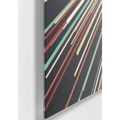 KARE Design Tableau En Verre 3D Light Speed 100X100Cm Hot