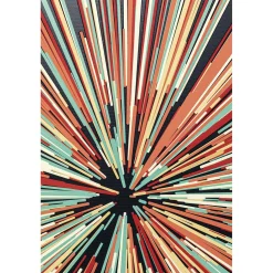 KARE Design Tableau En Verre 3D Light Speed 100X100Cm Hot