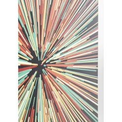 KARE Design Tableau En Verre 3D Light Speed 100X100Cm Hot