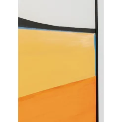 KARE Design Tableau Encadre Abstract Shapes Orange 73X143Cm Sale