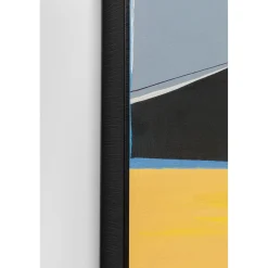 KARE Design Tableau Encadre Abstract Shapes Orange 73X143Cm Sale