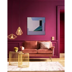 KARE Design Tableau Encadre Abstract Shapes Violet 113X113Cm Sale