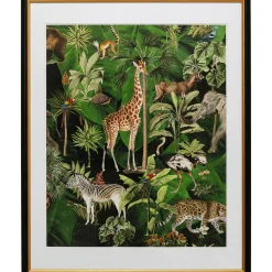 KARE Design Tableau Encadre Animals In Jungle 80X100Cm Hot