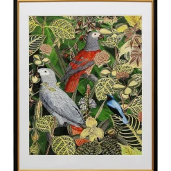 KARE Design Tableau Encadre Birds In Jungle 80X100Cm New