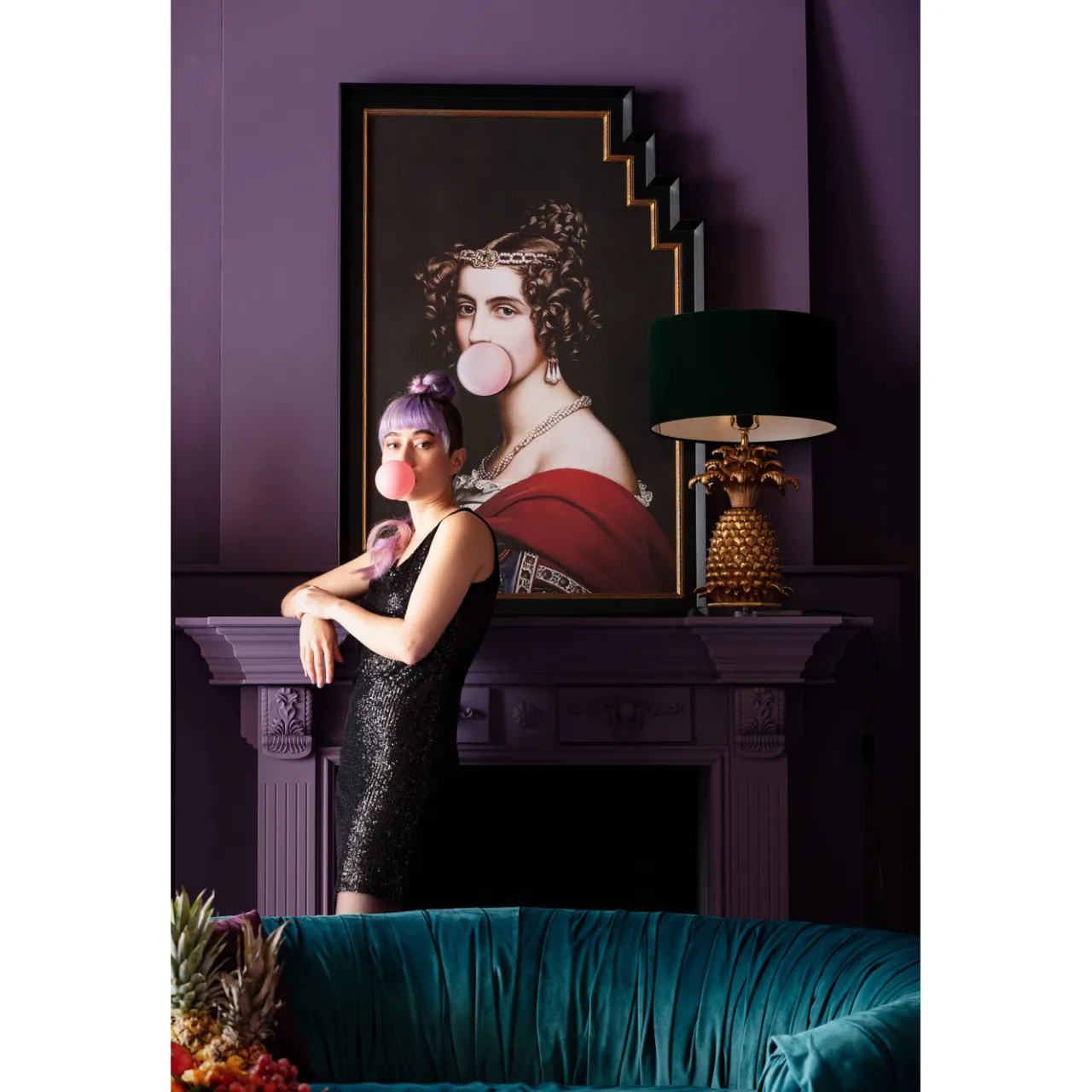 KARE Design Tableau Encadre Bubble Gum 80X120Cm Best
