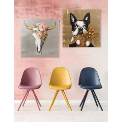 KARE Design Tableau Touched Dog With Pineapple 80X80Cm Hot