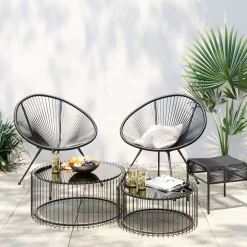 KARE Design Tabouret Acapulco Noir Outlet