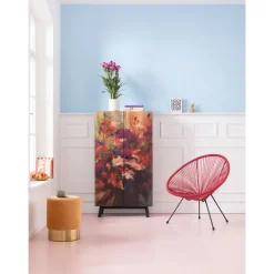 KARE Design Tabouret Cherry Orange Laiton O35Cm