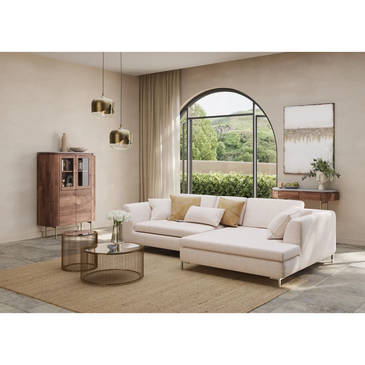KARE Design Tabouret Gianni Creme New