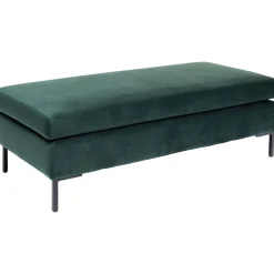 KARE Design Tabouret Gianni Velours Vert Fonce New