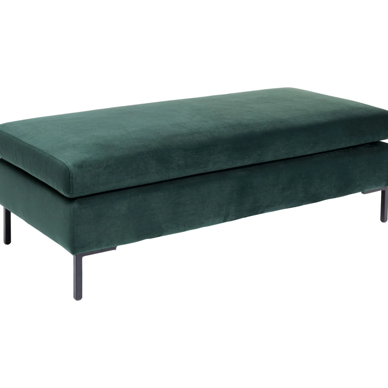 KARE Design Tabouret Gianni Velours Vert Fonce New