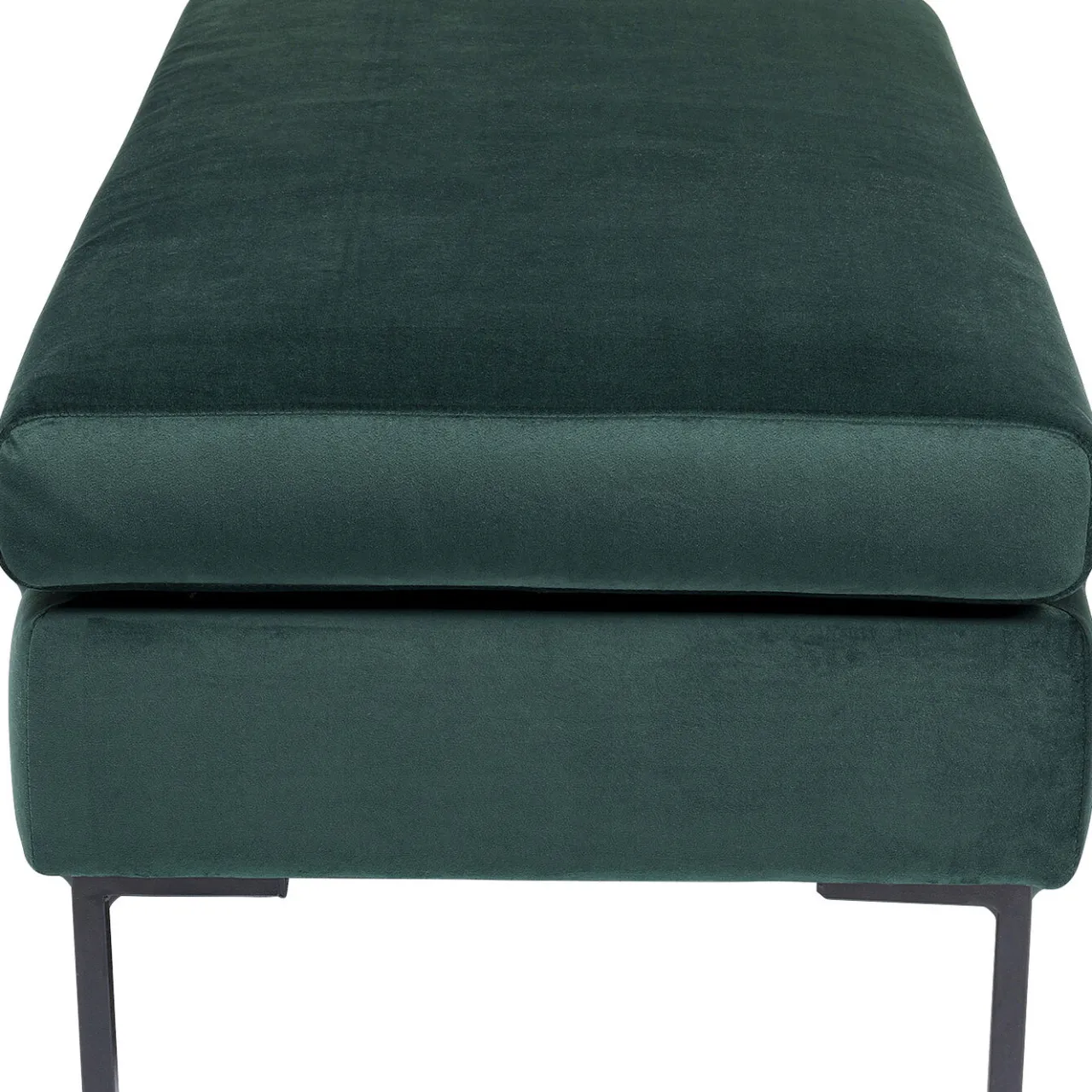 KARE Design Tabouret Gianni Velours Vert Fonce New