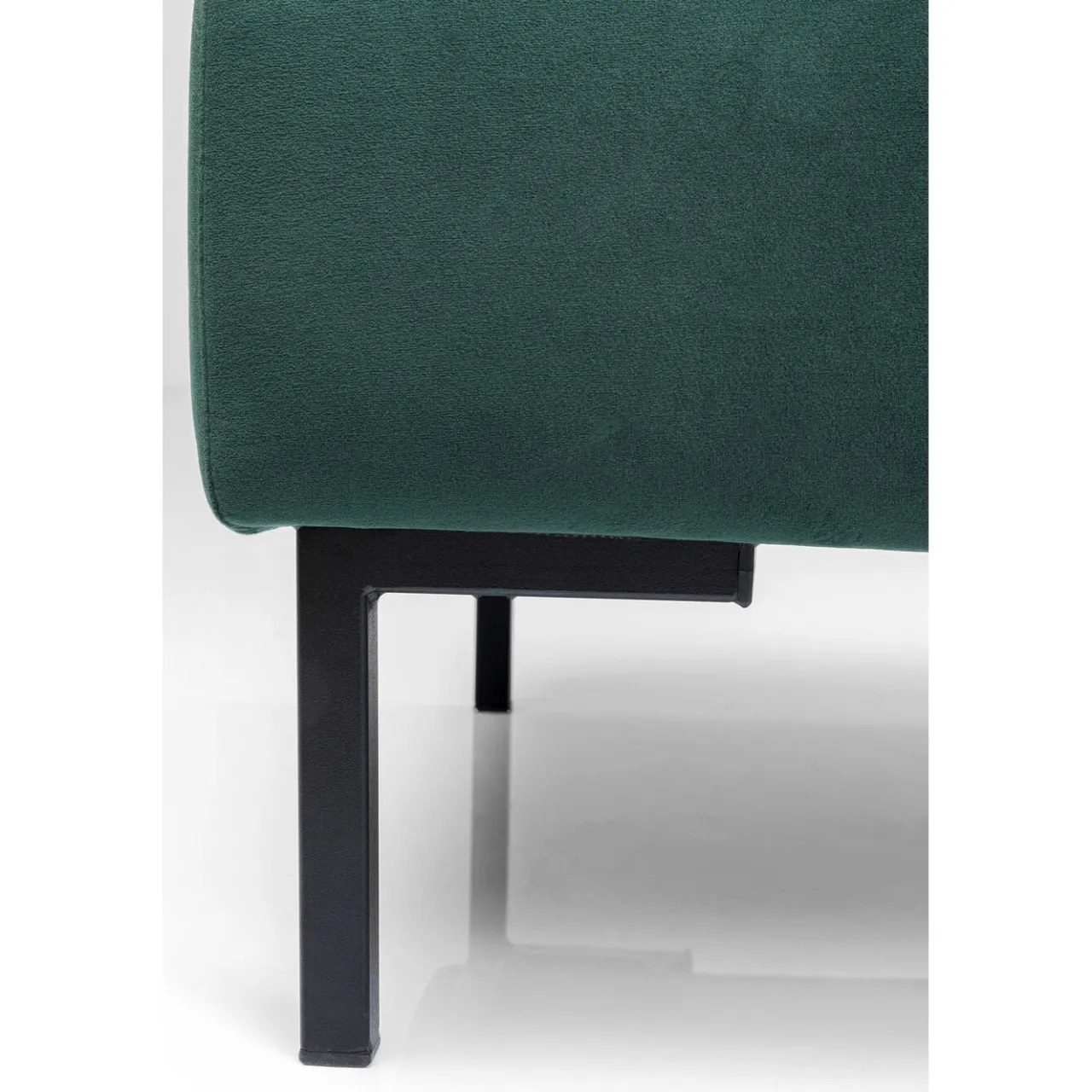 KARE Design Tabouret Gianni Velours Vert Fonce New