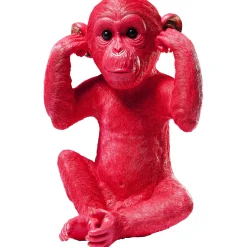KARE Design Tirelire Monkey Kikazaru Rouge Clearance