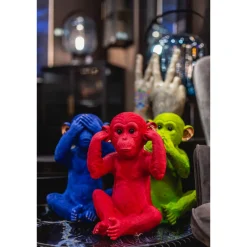 KARE Design Tirelire Monkey Kikazaru Rouge Clearance