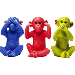 KARE Design Tirelire Monkey Mizaru Bleu New